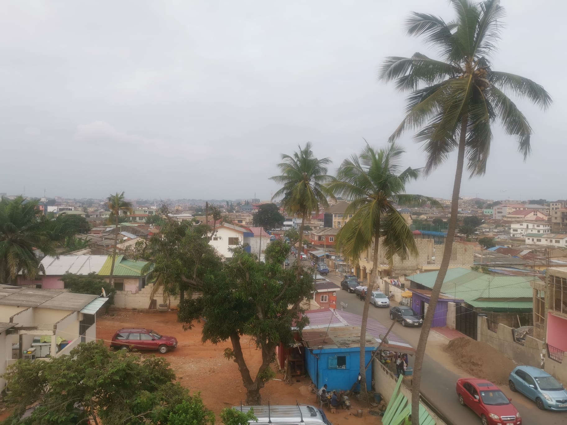 Blick auf die Straße in Accra City, Ghana Blick auf die Straße in Accra City, Ghana